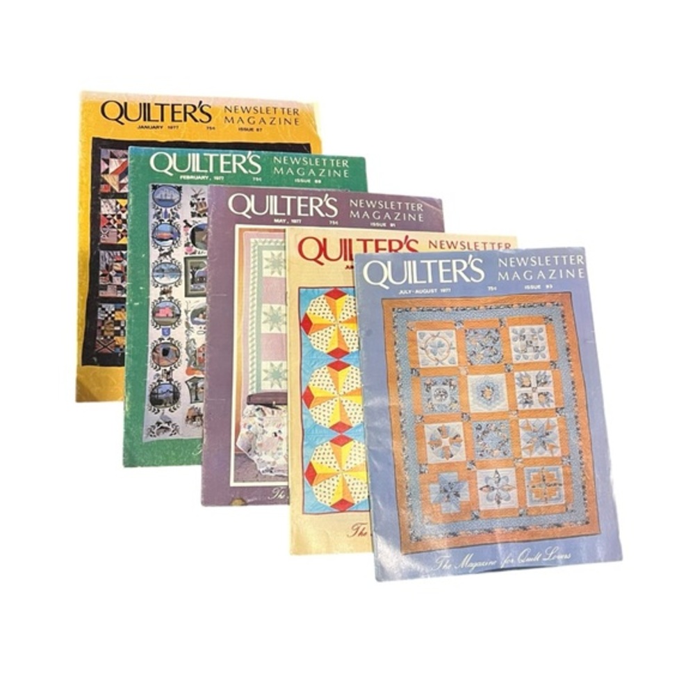 Quilter's Newsletter Magazine Lot of 5 Issues 1977 VINTAGE Fun Patterns! - Picture 12 of 12